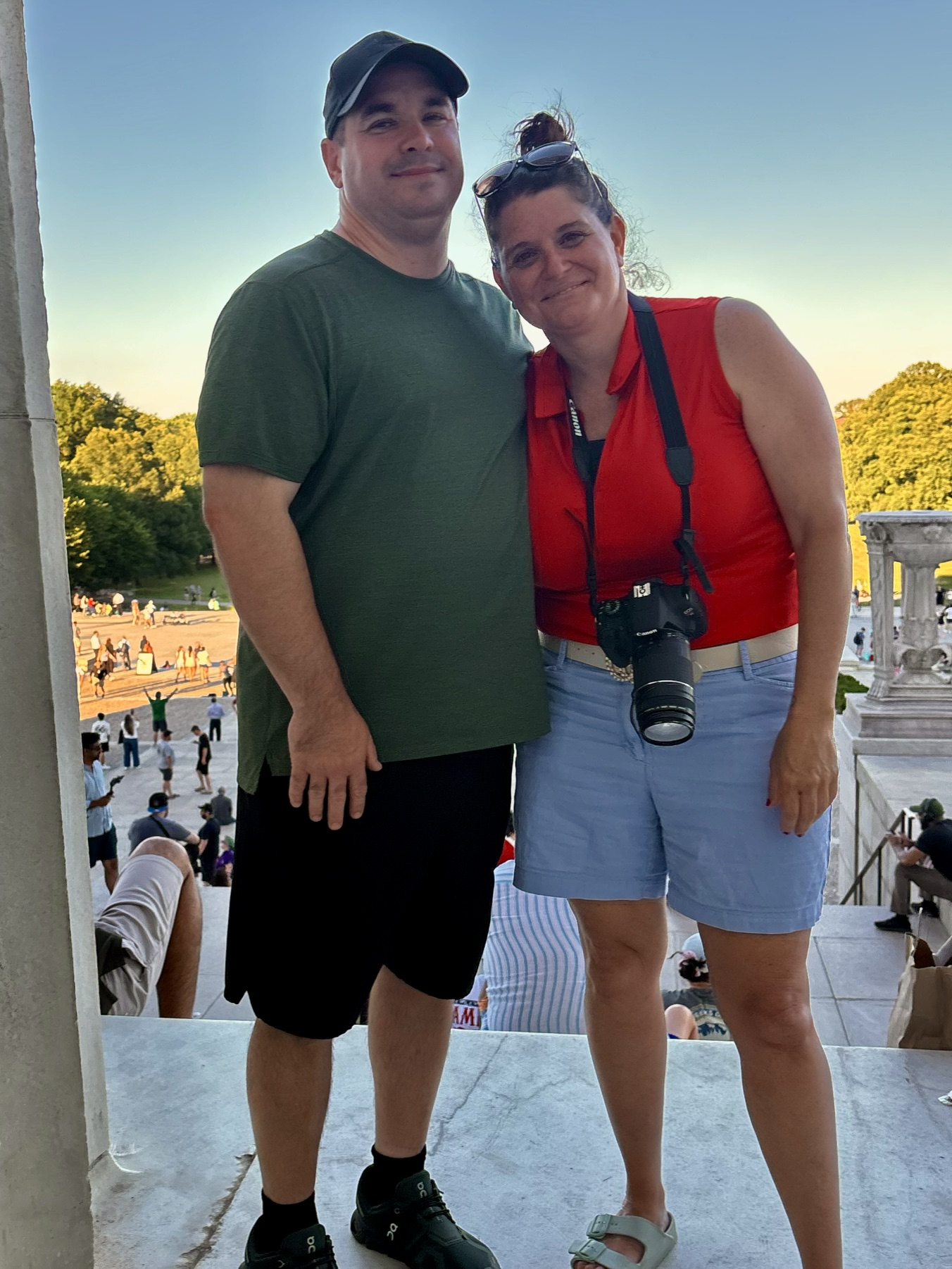 An evening at the Lincoln Memorial